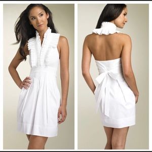 BCBG White Halter Dress